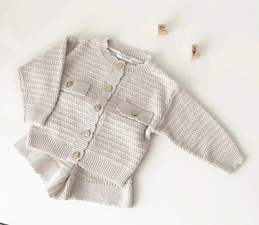 2 piece Amelie set - Beige - Flower Girl Dress - Aylu Bebe