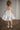 Amélie Pearl Mikado dress Knee-Length Ivory Flower Girl Dress with Bow - Flower Girl Dress- Aylu Bebe