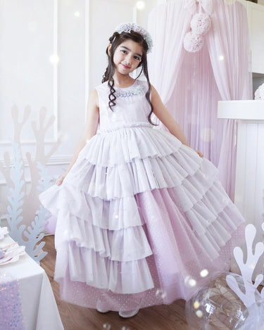 Aqua Princess Dress - Spinkie - Flower Girl Dress - Aylu Bebe