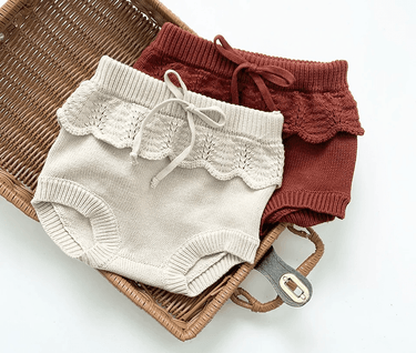 Ari Knit Bloomers - Burnt Orange - Flower Girl Dress - Aylu Bebe