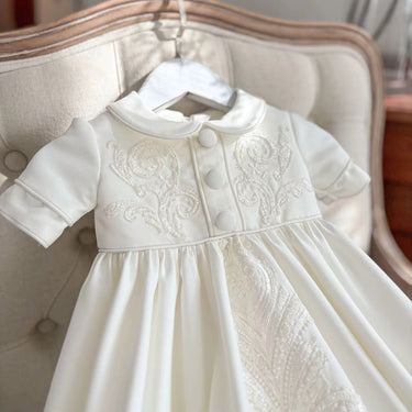 Aurelian Heirloom Christening Gown for Boys (Baptism Outfit) – Made to Order (AB003) - Flower Girl Dress - Aylu Bebe
