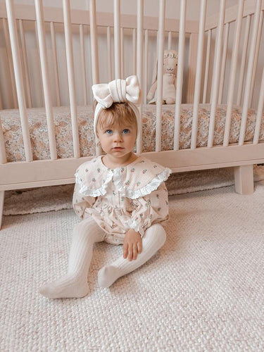 Ayla Romper - Beige - Flower Girl Dress - Aylu Bebe
