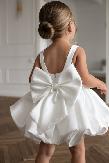 Bella Bow Flower Girl Dress - Flower Girl Dress - Aylu Bebe