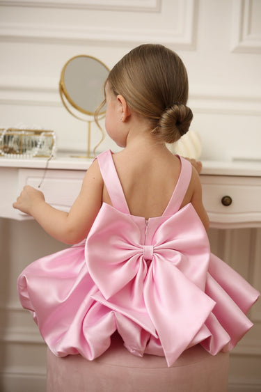 Bella Bow Mikado Flower Girl Dress - Flower Girl Dress - Aylu Bebe