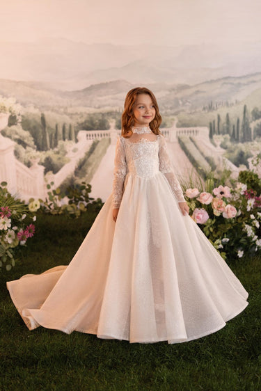 Belladore Lace Gown - AB3937 - Flower Girl Dress- Aylu Bebe