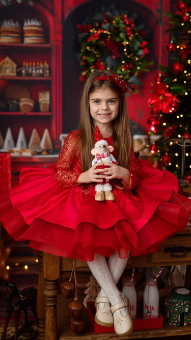 Christmas Rose - Flower Girl Dress - Aylu Bebe