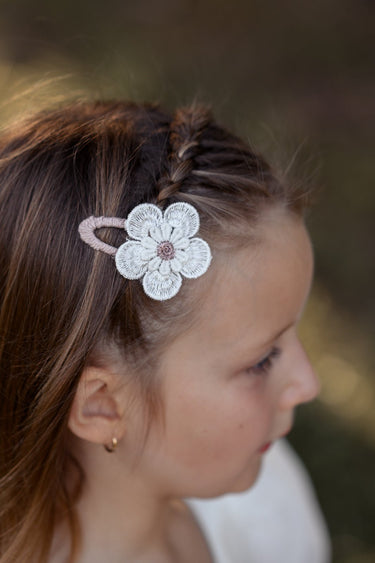 Daisy hair clip - Pink - Flower Girl Dress - Aylu Bebe