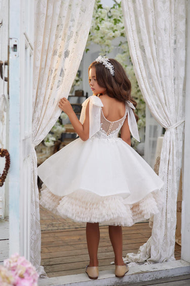 Elara Dress AB3617 - Made to Order - Flower Girl Dress - Aylu Bebe
