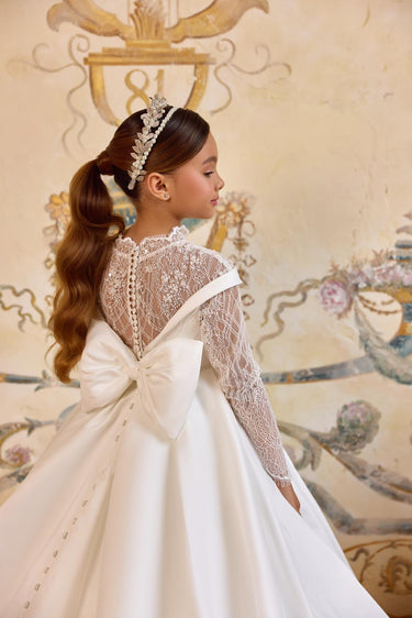 Éloïse Royale Luxury Flower Girl Dress – Made to Order (AB3817) - Flower Girl Dress - Aylu Bebe