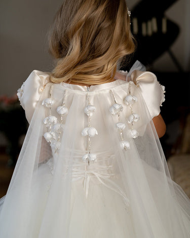 Elysia Handmade Flower Girl Dress – Made to Order - Flower Girl Dress - Aylu Bebe