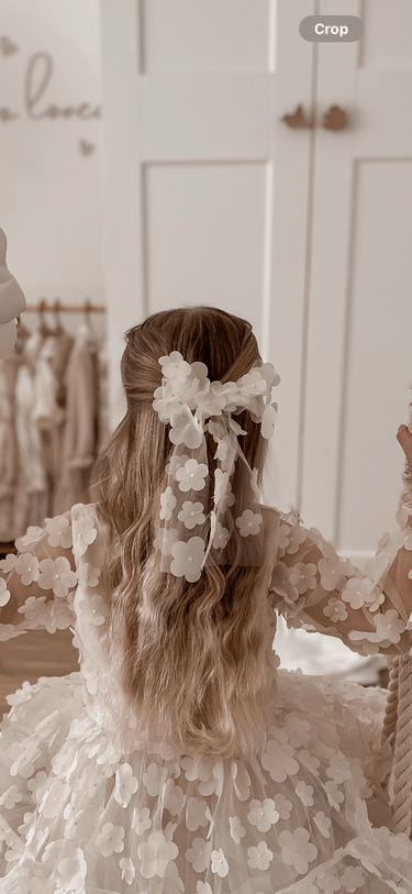Enchanted Dress matching hair clip - Flower Girl Dress - Aylu Bebe