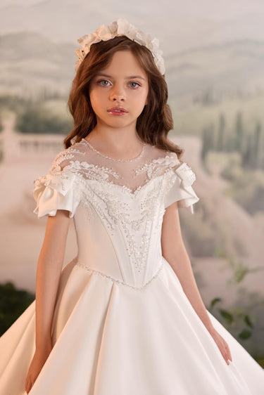 Étoile Corset Gown - AB3907 - Flower Girl Dress- Aylu Bebe