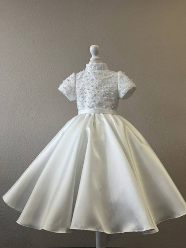 Étoile de Perle Pearl Flower Girl Dress – Made to Order - Flower Girl Dress - Aylu Bebe