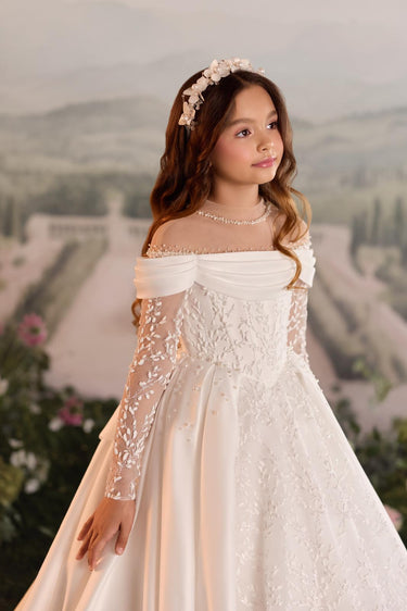 Evelisse Gown - AB3916 - Flower Girl Dress- Aylu Bebe