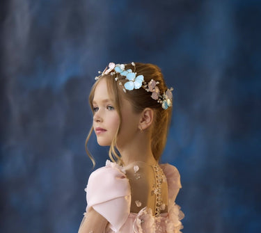 Fleur de Lune Handmade Headpiece - Flower Girl Dress - Aylu Bebe
