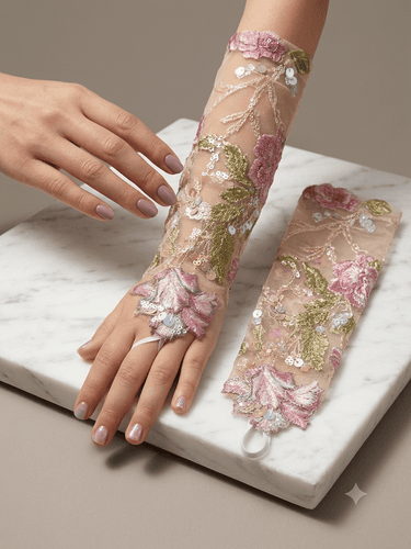 Flora Royale Handmade Gloves - Flower Girl Dress- Aylu Bebe