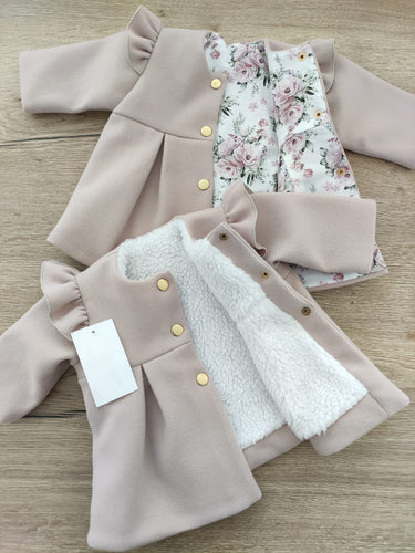 Lea Coat - Beige - Flower Girl Dress - Aylu Bebe
