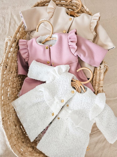 Lea Coat - Pink - Flower Girl Dress - Aylu Bebe