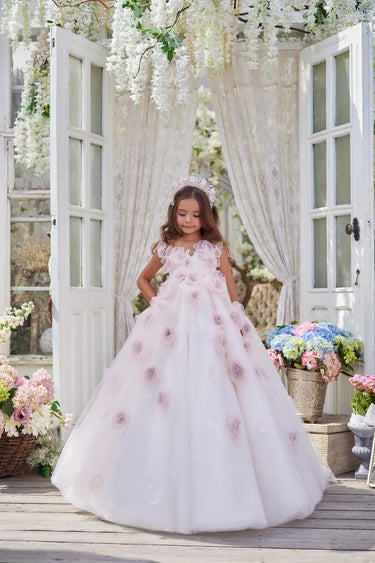 Luna Rosé AB3615 | Made to order - Flower Girl Dress - Aylu Bebe