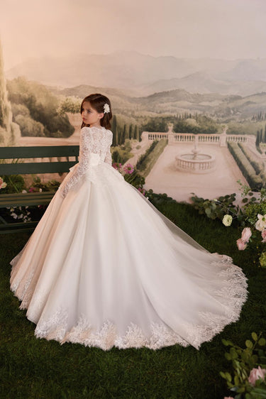 Marcelline Lace Gown - AB3915 - Flower Girl Dress- Aylu Bebe