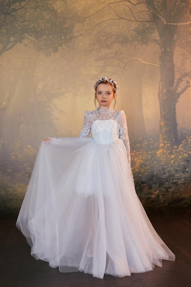 Marivelle Lace Gown - AB3945 - Flower Girl Dress- Aylu Bebe