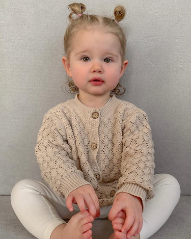 Milan Knit Cardigan - Flower Girl Dress - Aylu Bebe