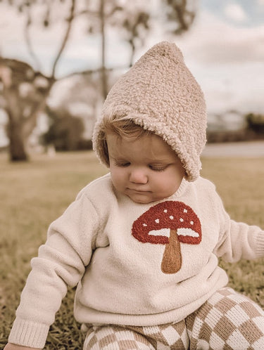 Mushroom Knit - Flower Girl Dress - Aylu Bebe