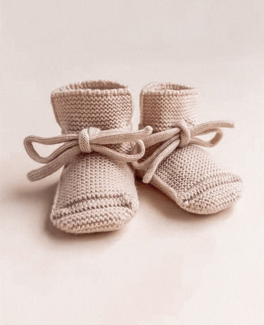 Noah Knit Booties - Flower Girl Dress - Aylu Bebe