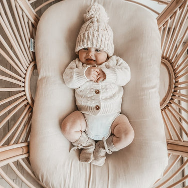 Noah Knit Booties - Flower Girl Dress - Aylu Bebe