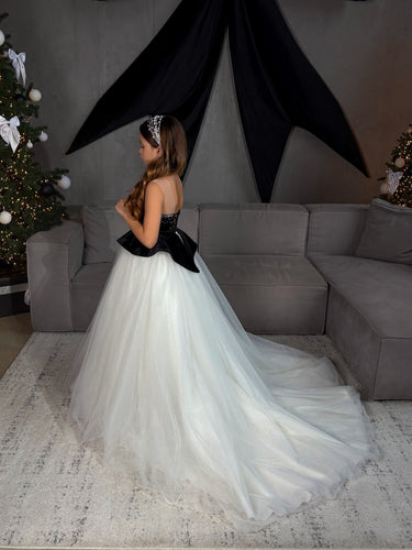 Noir Étoile Gown - AB3815 Made To Order - Flower Girl Dress - Aylu Bebe