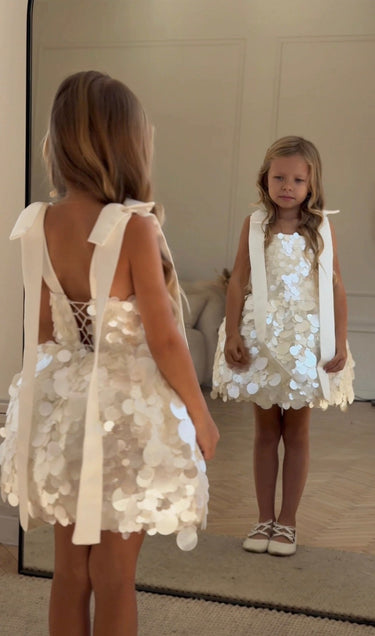 Opaline Dress- Made to order - Flower Girl Dress- Aylu Bebe