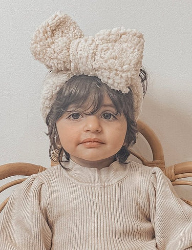 Oversized Teddy Top Knot - Grey - Flower Girl Dress - Aylu Bebe