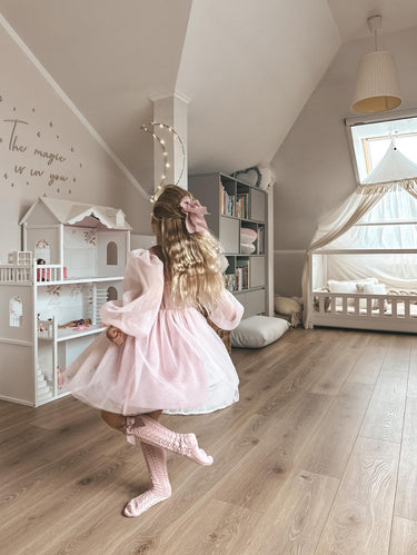 Paris Dress (Handmade) - Pink - Flower Girl Dress - Aylu Bebe