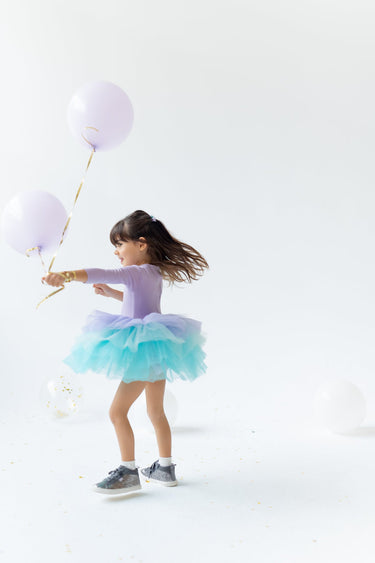 Peacock Tutu - Lilac - Flower Girl Dress - Aylu Bebe