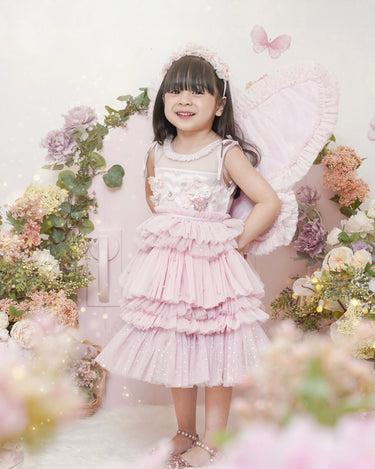 Peony Tutu Dress - Spinkie (Pink) - Flower Girl Dress - Aylu Bebe