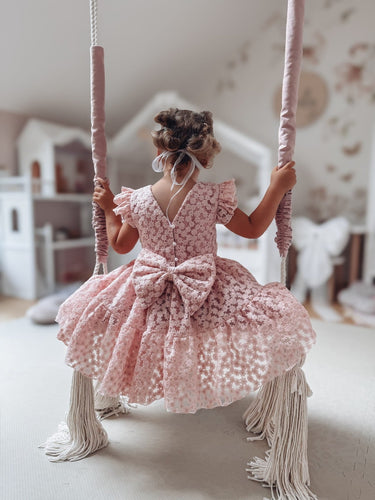 Powder Daisy Dress - Made to Order - Flower Girl Dress - Aylu Bebe