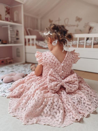 Powder Daisy Dress - Made to Order - Flower Girl Dress - Aylu Bebe