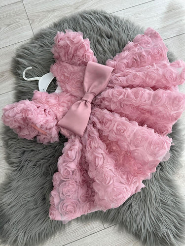 Rosalie Pink Flower Girl Dress - Handmade in Europe | Aylu Bebe - Flower Girl Dress - Aylu Bebe