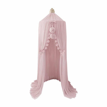 Spinkie Baby Dreamy Canopy + 1 Pom Garland + 1 Mini pom garland set - Pale Rose - Flower Girl Dress - Aylu Bebe