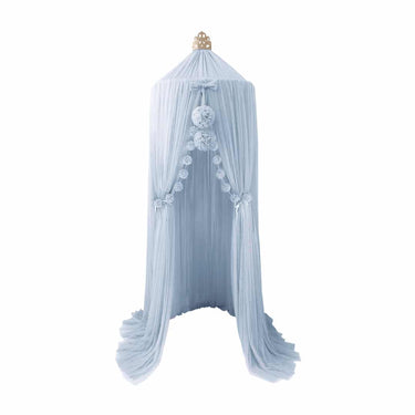 Spinkie Baby Dreamy Canopy + 1 Pom Garland + 1 Mini pom garland set - Sky - Flower Girl Dress - Aylu Bebe
