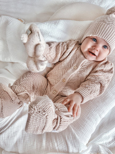 The cosy knit overalls - Flower Girl Dress - Aylu Bebe