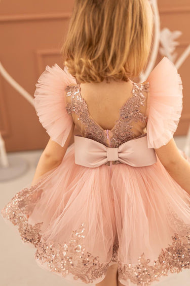 V Shaped Naya Dress - Made to Order - Flower Girl Dress - Aylu Bebe