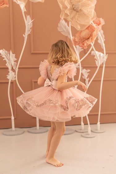 V Shaped Naya Dress - Made to Order - Flower Girl Dress - Aylu Bebe