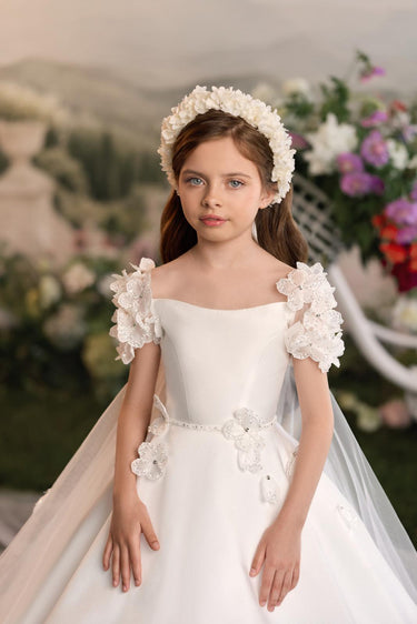 Valérielle Lace Gown - AB3909 - Flower Girl Dress- Aylu Bebe