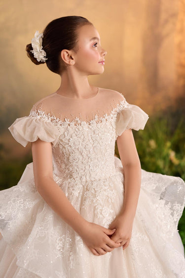 Valesse Lace Gown - AB3924 - Flower Girl Dress- Aylu Bebe