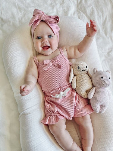 Waffle Set - Pink - Flower Girl Dress - Aylu Bebe