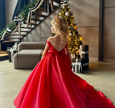 Scarlet Royal Gown - AB3801 Made To Order