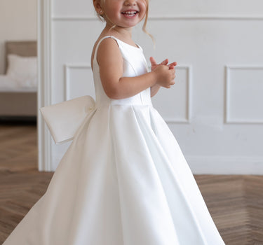 Full length Majestic Mikado Gown- Made to Order