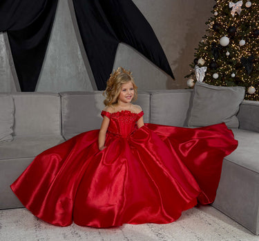 Scarlet Royal Gown - AB3801 Made To Order