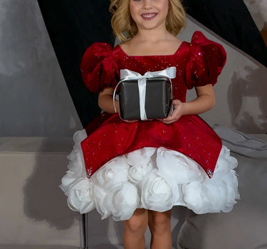 Crimson Snowflake Dress - AB3814 Made To Order